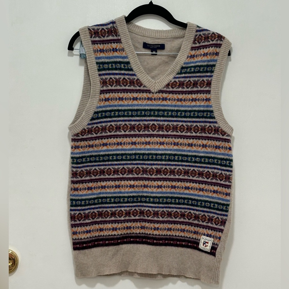 Us Polo Association lambswool vest. Size M